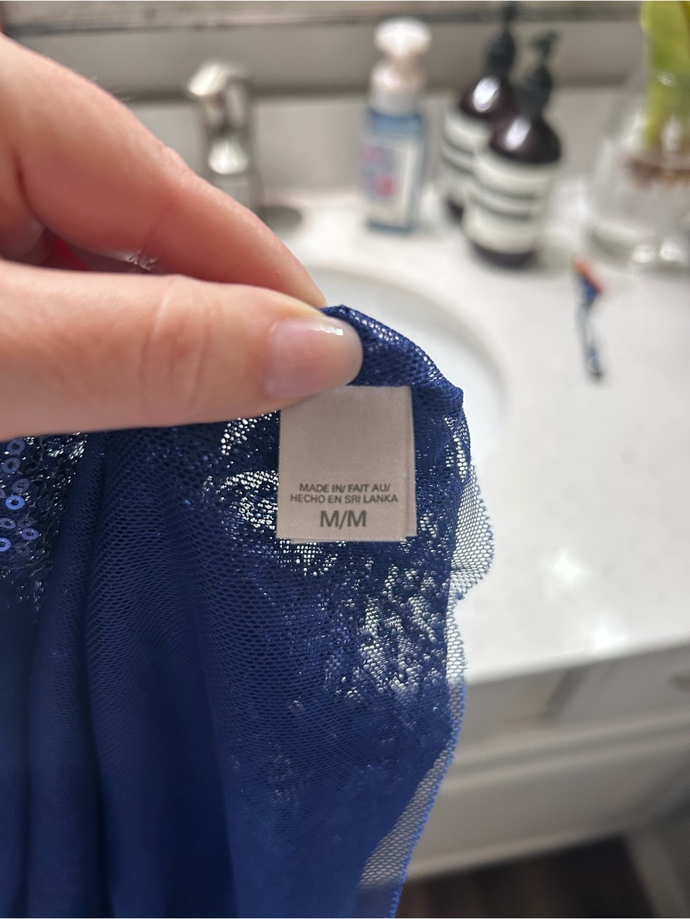 Victoria's Secret Sequined Nightie in Vibrant Blue Size Medium - Picture 8 of 9